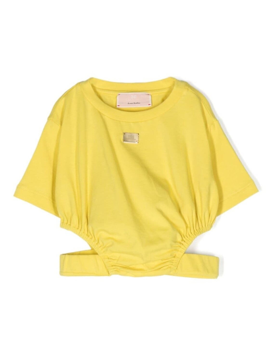 

Elisabetta Franchi La Mia Bambina футболка с логотипом, желтый