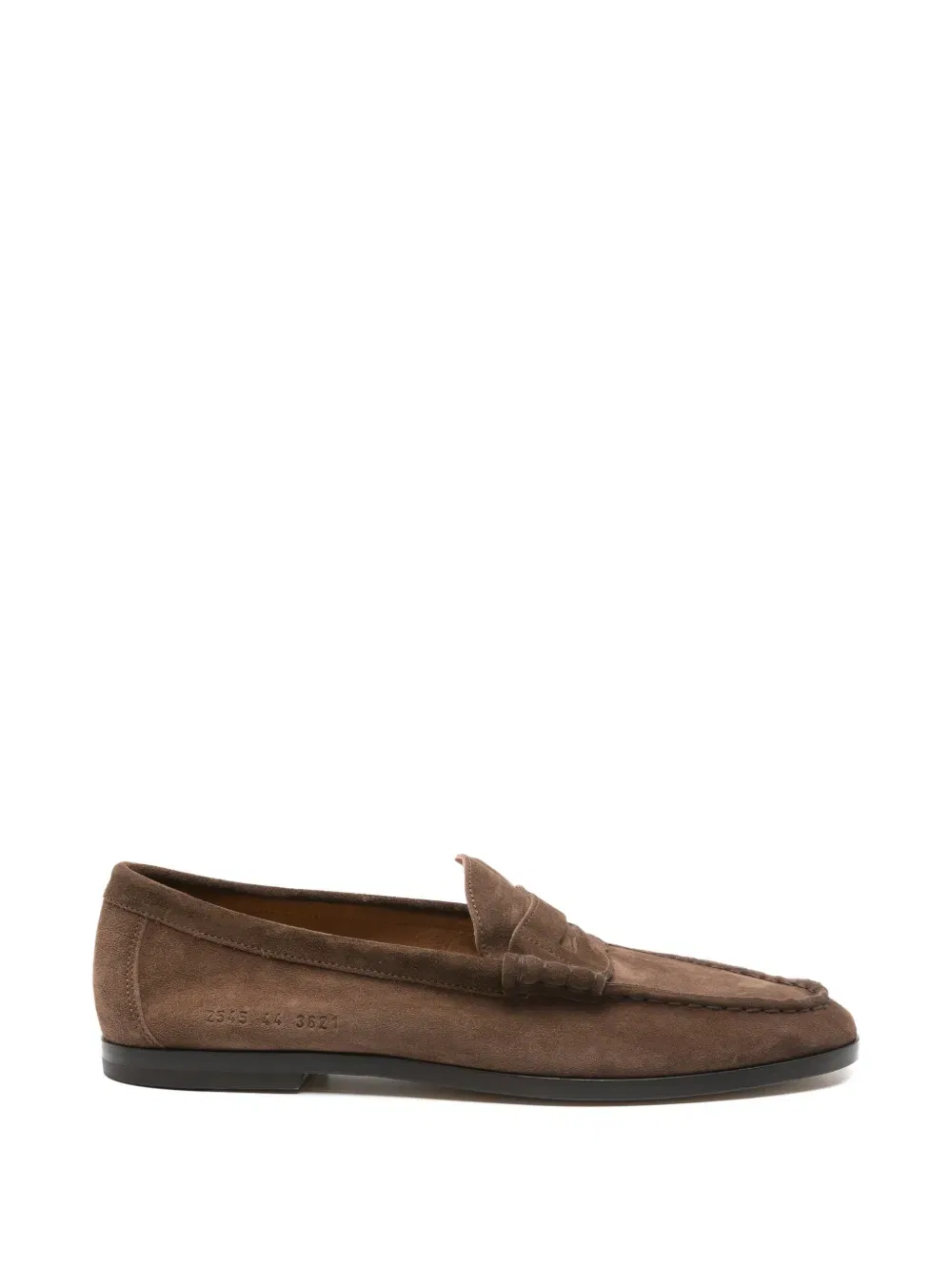 Замшевые лоферы Common Projects, коричневый