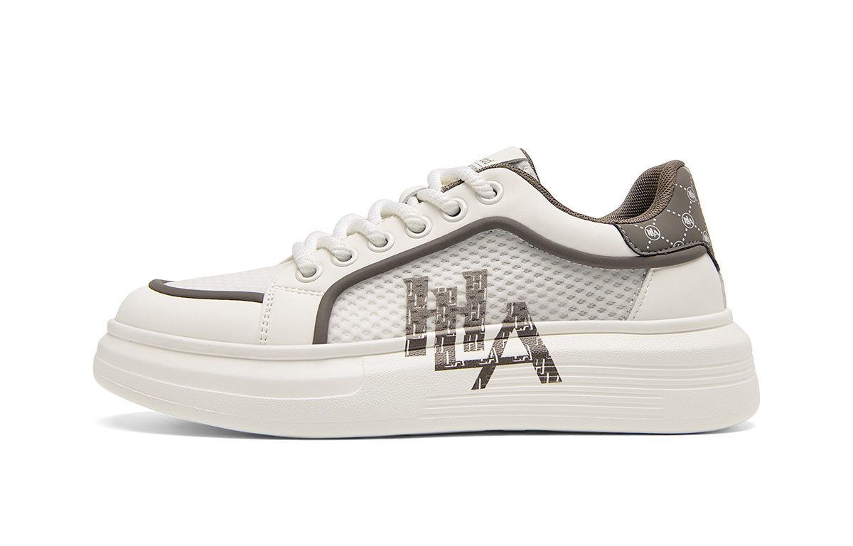 

HLA Низкие скейтерские кросcовки мужские бело-коричневые, цвет White Brown