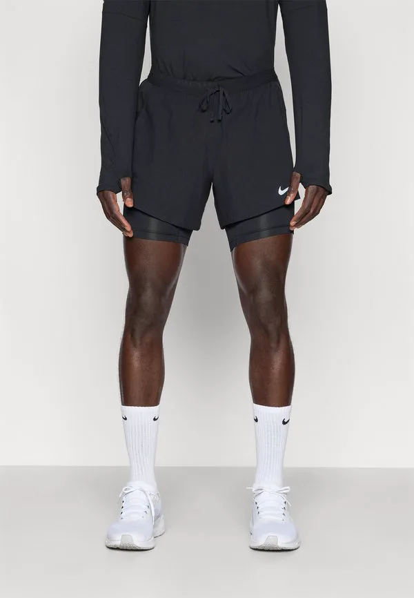 Гибридные шорты stride 2-в-1 Nike Performance, Black/Reflective Silver-Coloured