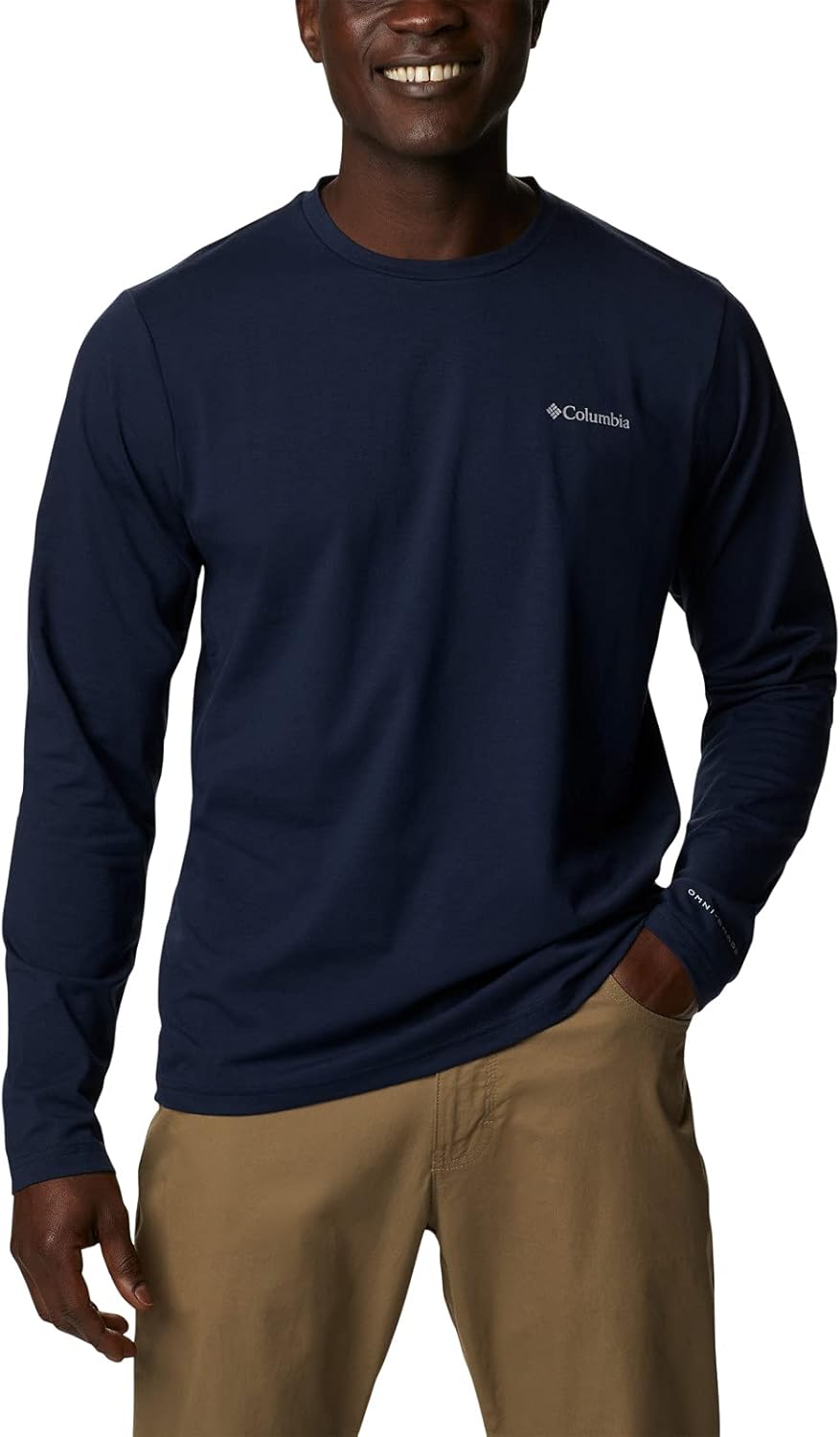 

Columbia Мужская рубашка Sun Trek с длинным рукавом, Collegiate Navy