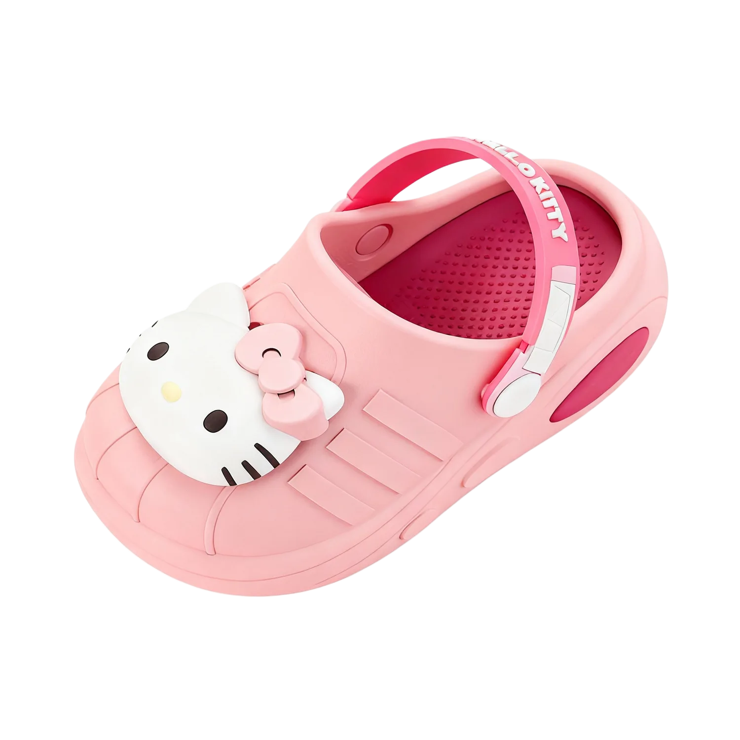 Детские домашние тапочки из ЭВА с мультяшным принтом Sanrio, розовый-Hello Kitty