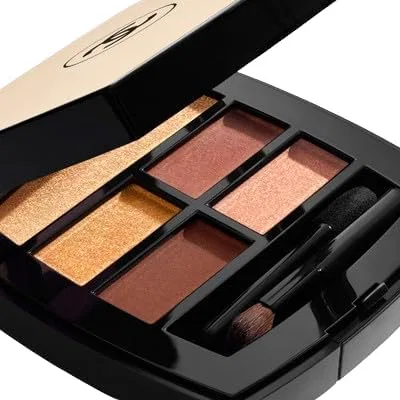Палетка теней для век Golden Eyeshadow Chanel, 5 цветов, 4.5 г, золотой — фото 2