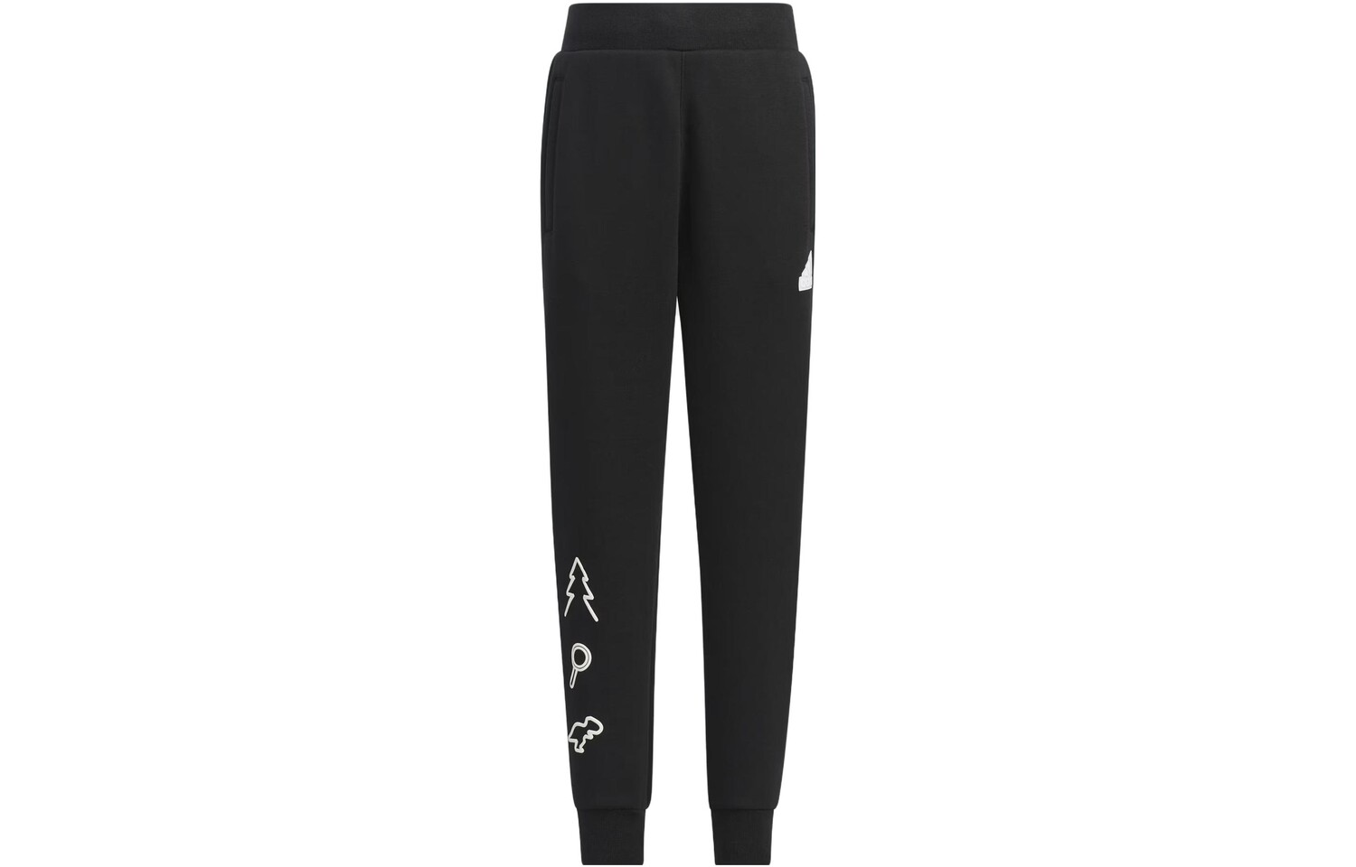 

Детские трикотажные спортивные штаны Adidas, черный