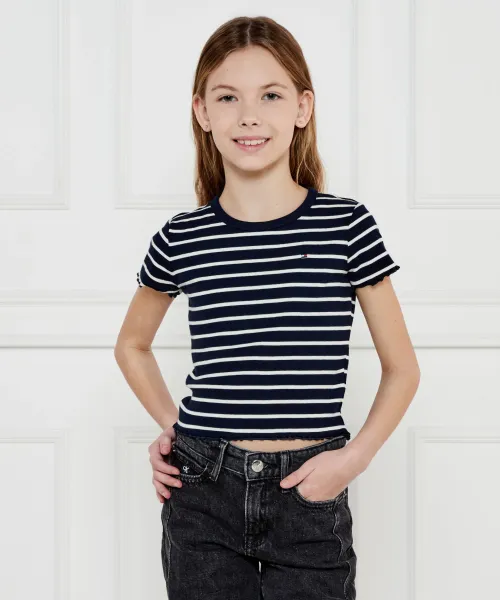 

Футболка Cropped fit Tommy Hilfiger, синий