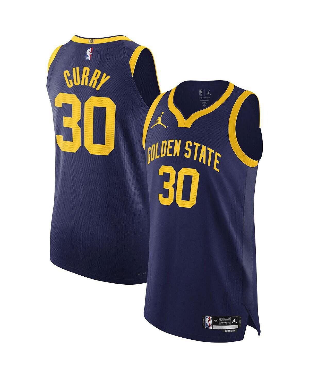 

Мужская футболка бренда Stephen Curry Royal Golden State Warriors Authentic Player — Statement Edition Jordan