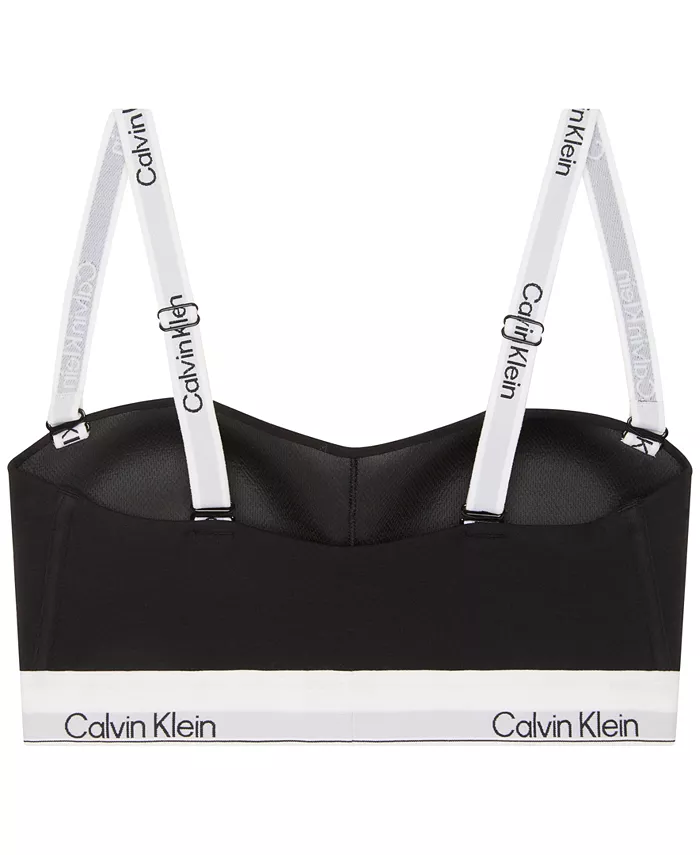 Женский бюстгальтер-бандо Icon Cotton QF8497 Calvin Klein, черный — фото 2