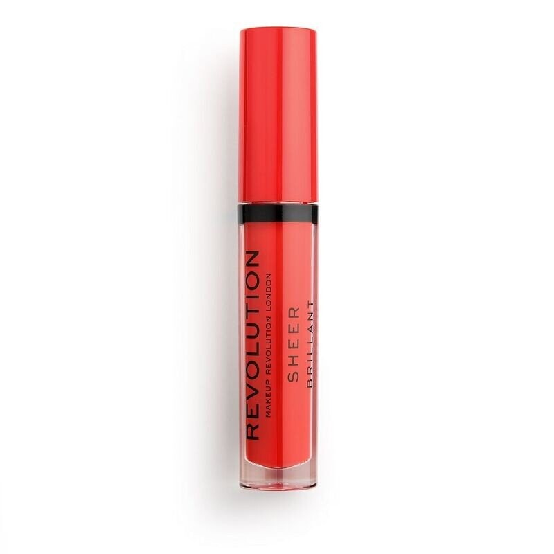 

Makeup Revolution, Sheer Brilliant, жидкая помада 132 Cherry, 3 мл