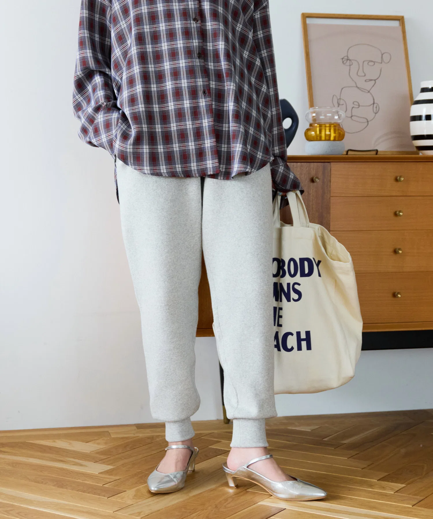 Женские трикотажные брюки-джоггеры FREAK'S STORE синие — фото 4