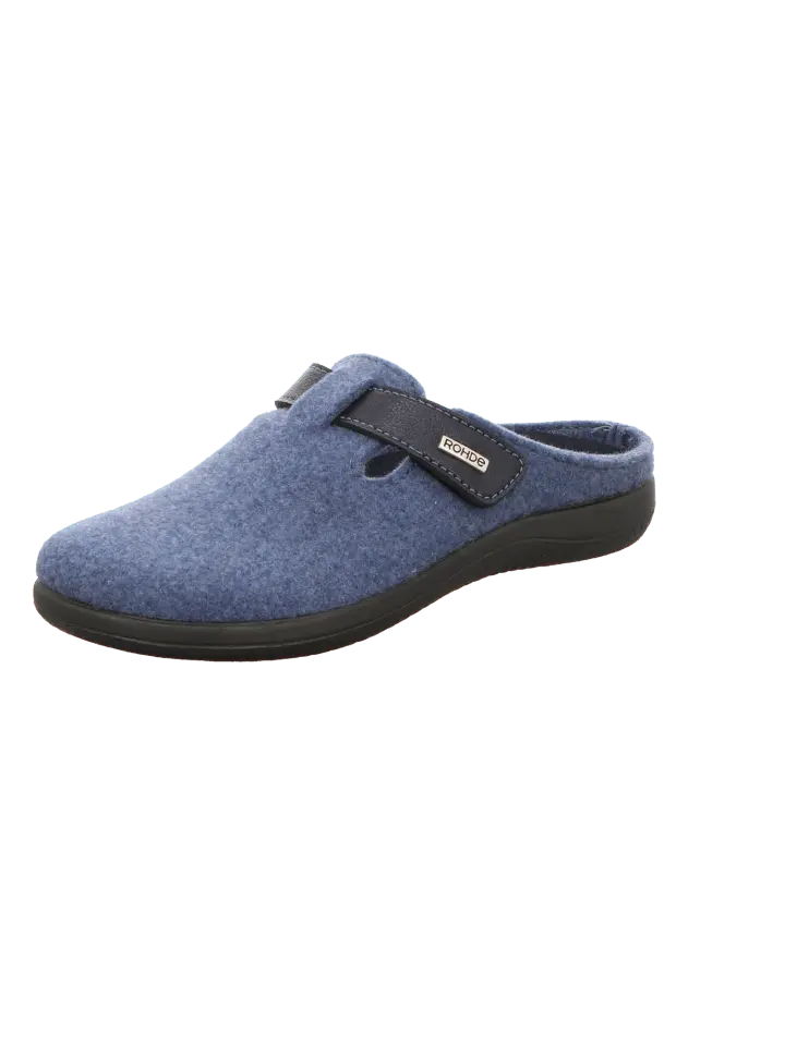Тапочки ROHDE Winter Pantoffel Textil Bari, цвет baltic