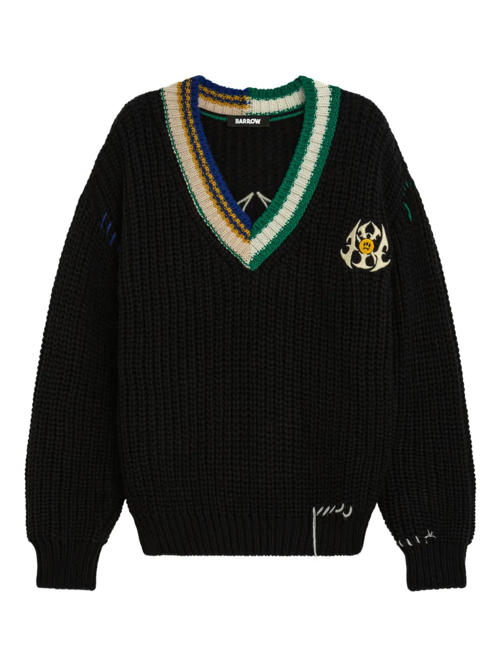 

Свитер с V-образным вырезом Barrow, черный