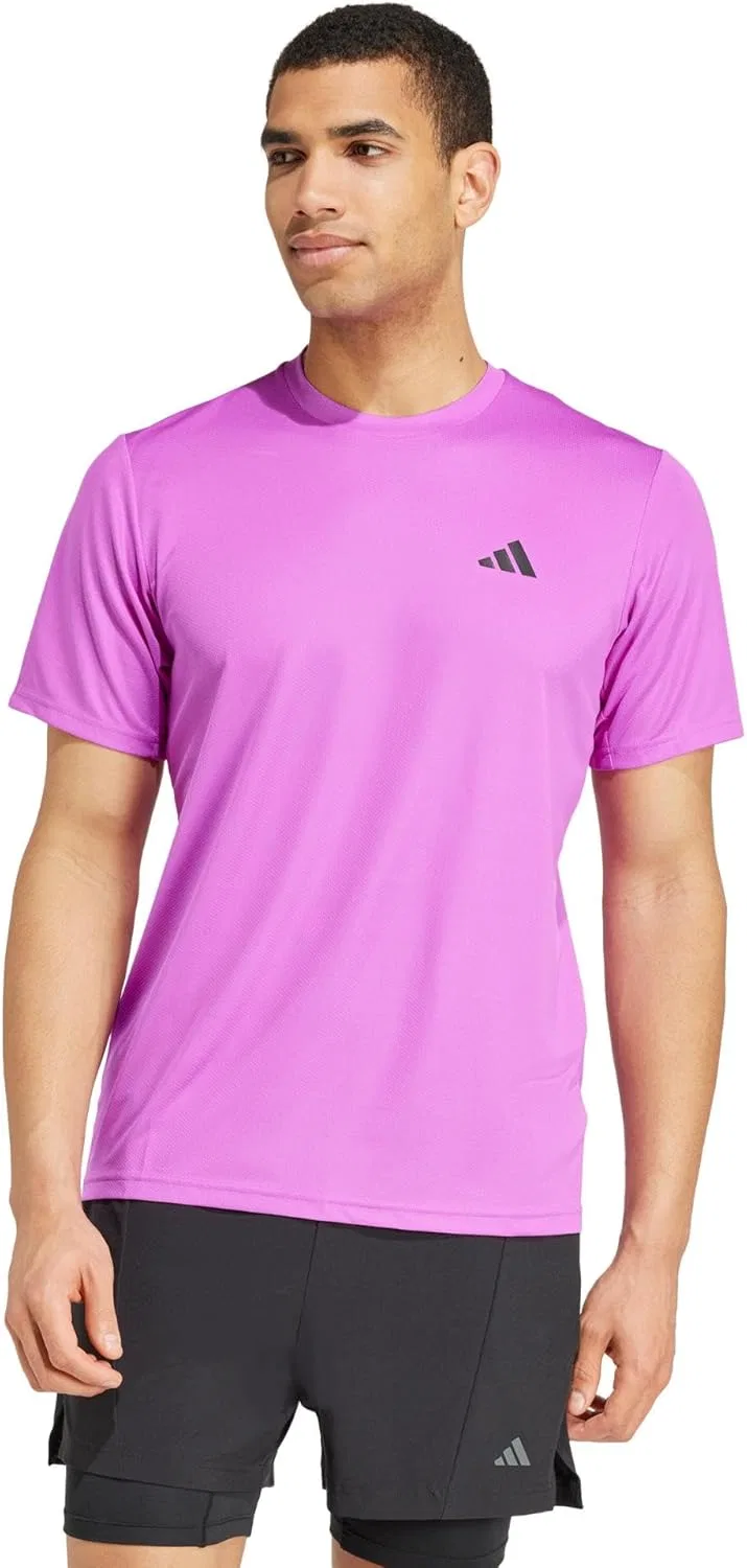 Футболка тренировочная adidas, мужская, Purple Burst/Black — фото 2