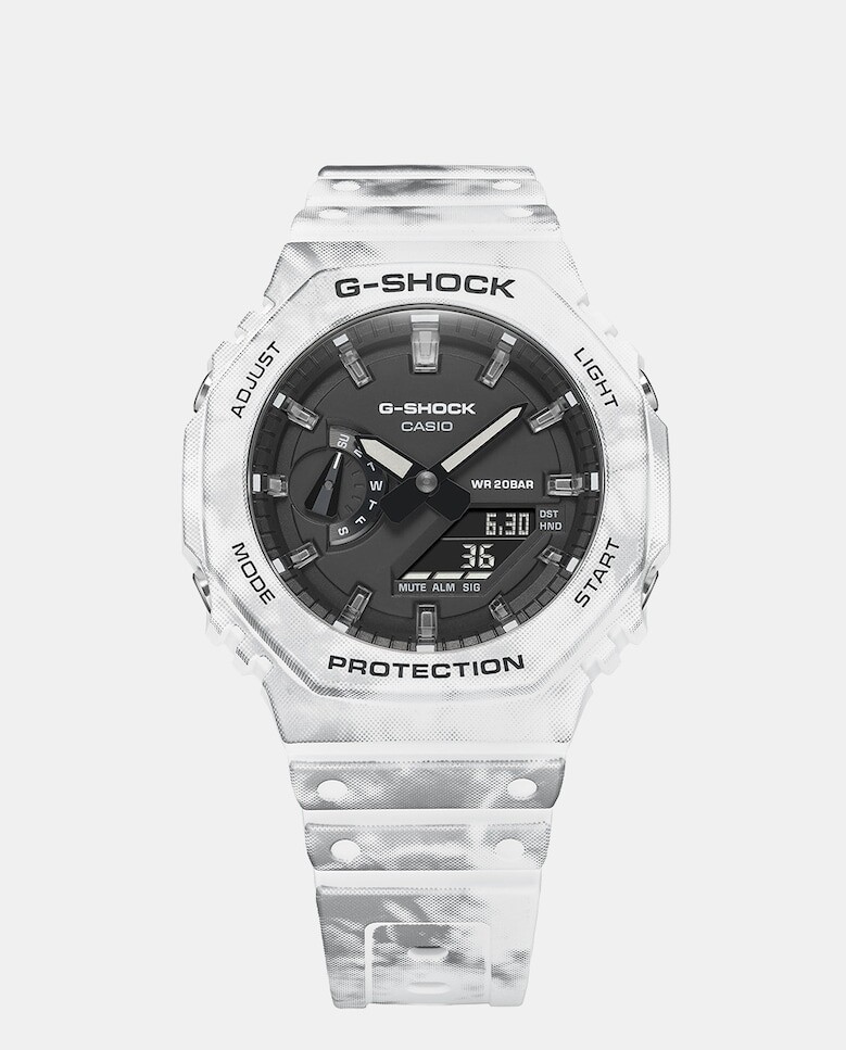 

G-Shock GAE-2100GC-7AER Мужские часы из белой камуфляжной смолы Casio