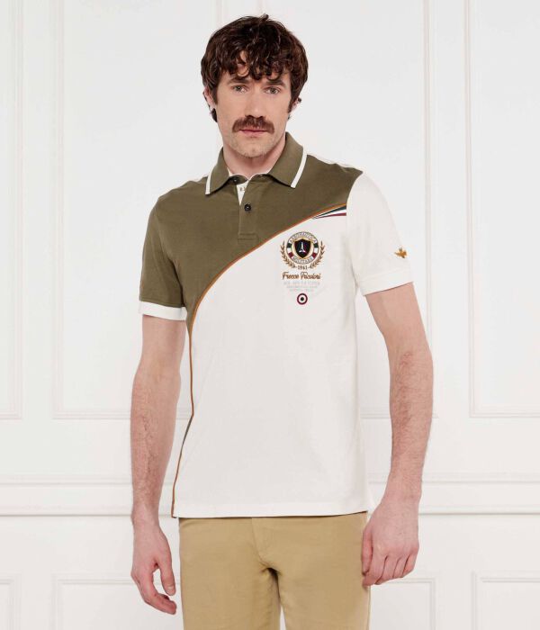 

Рубашка поло Regular fit Aeronautica Militare, экрю