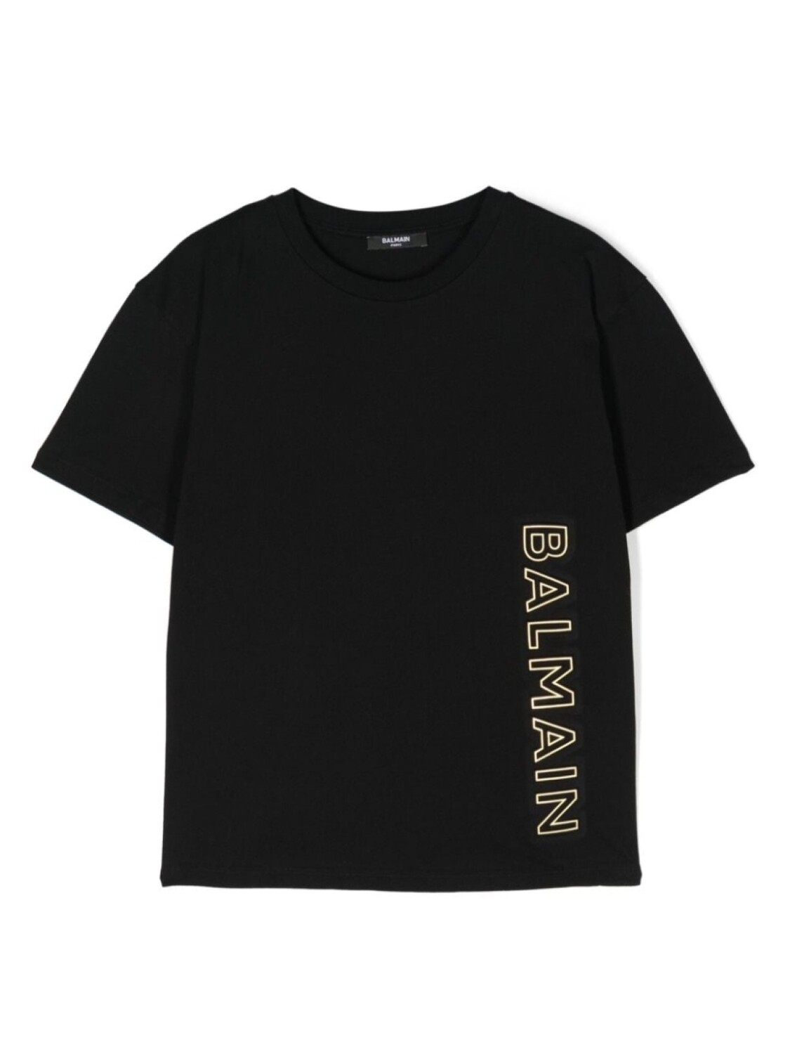 

Balmain Kids футболка с тисненым логотипом, черный