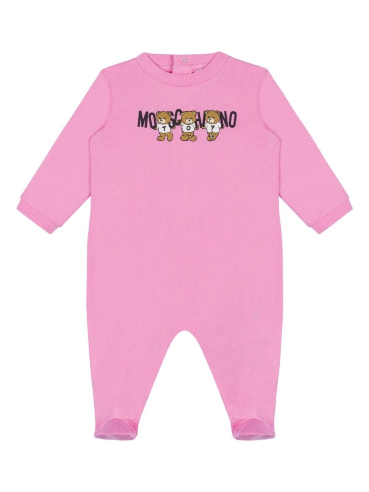 

Moschino Kids комбинезон с принтом плюшевого мишки, розовый