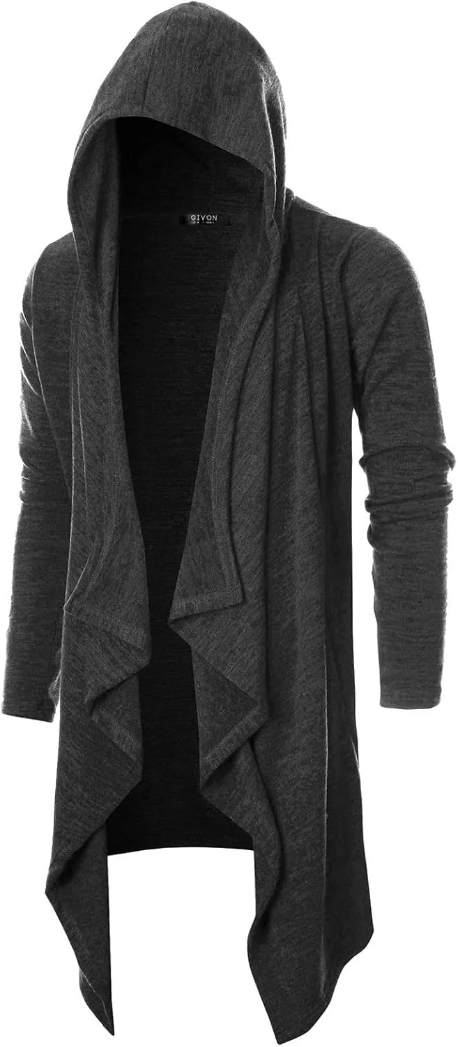 

GIVON мужской худи кардиган с капюшоном и карманами