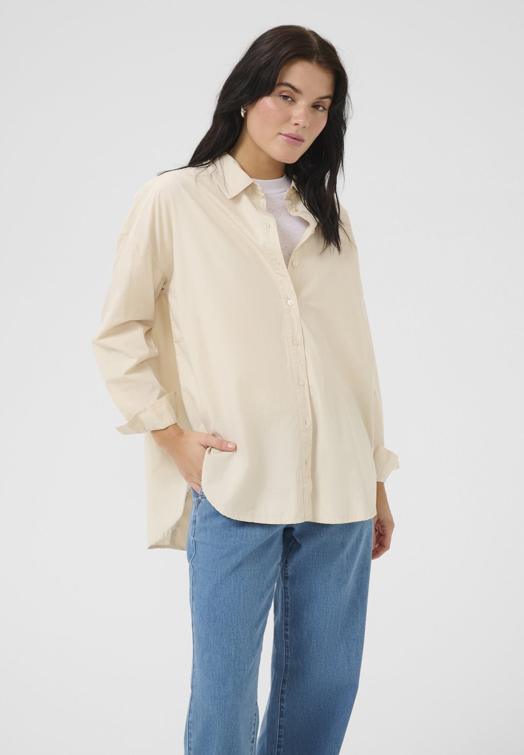 

Блузка на пуговицах SUNNA BOXY My Essential Wardrobe, бежевый