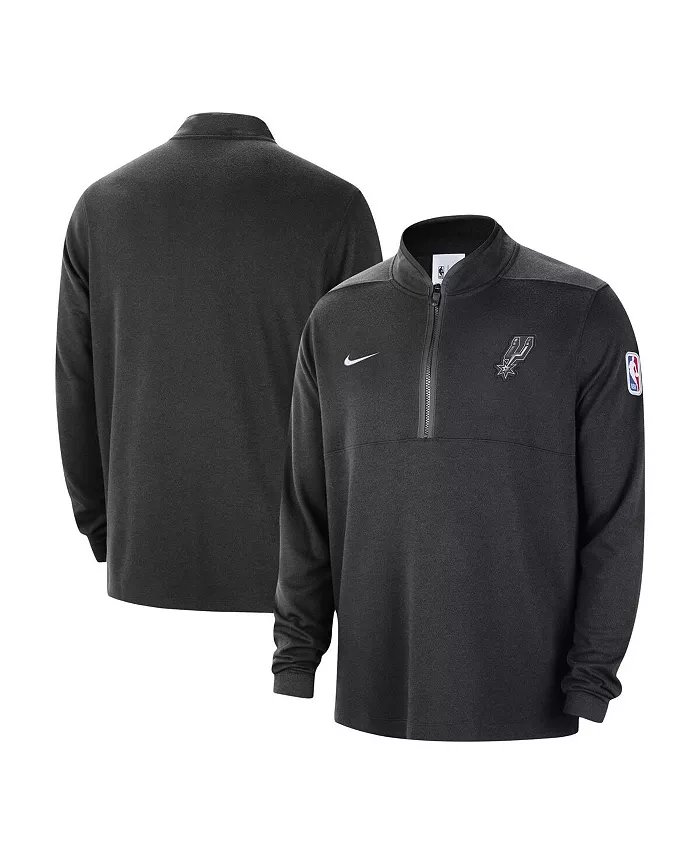 

Мужская черная куртка с полузастежкой San Antonio Spurs 2023/24 Authentic Performance Nike