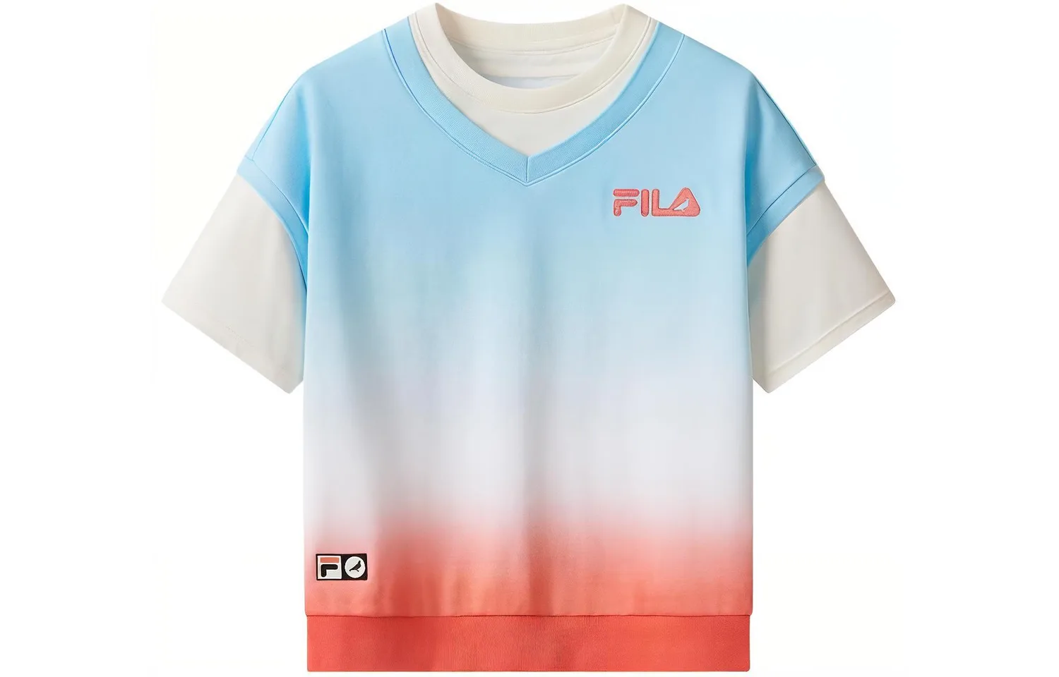 Футболка с круглым вырезом для школьников FILA KIDS, All Over Print