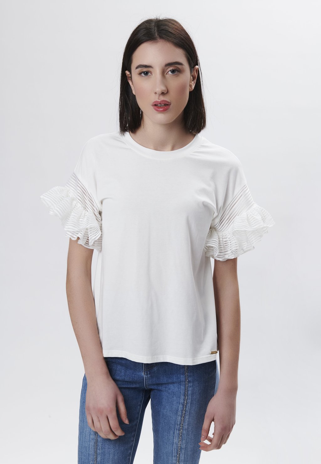 

Футболка с принтом FANCY SLEEVES INFLUENCER, белый