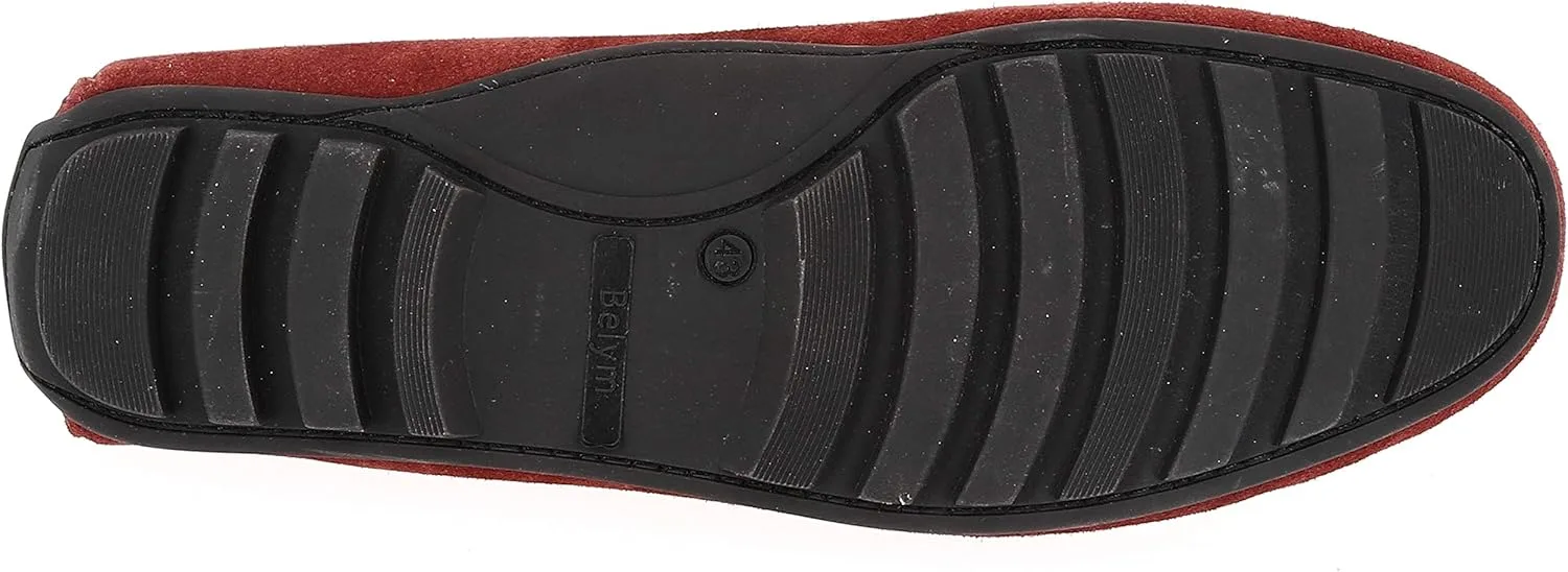 Мужские лоферы от Natural Shoes, цвет Bordo 603 Belym, красный — фото 4