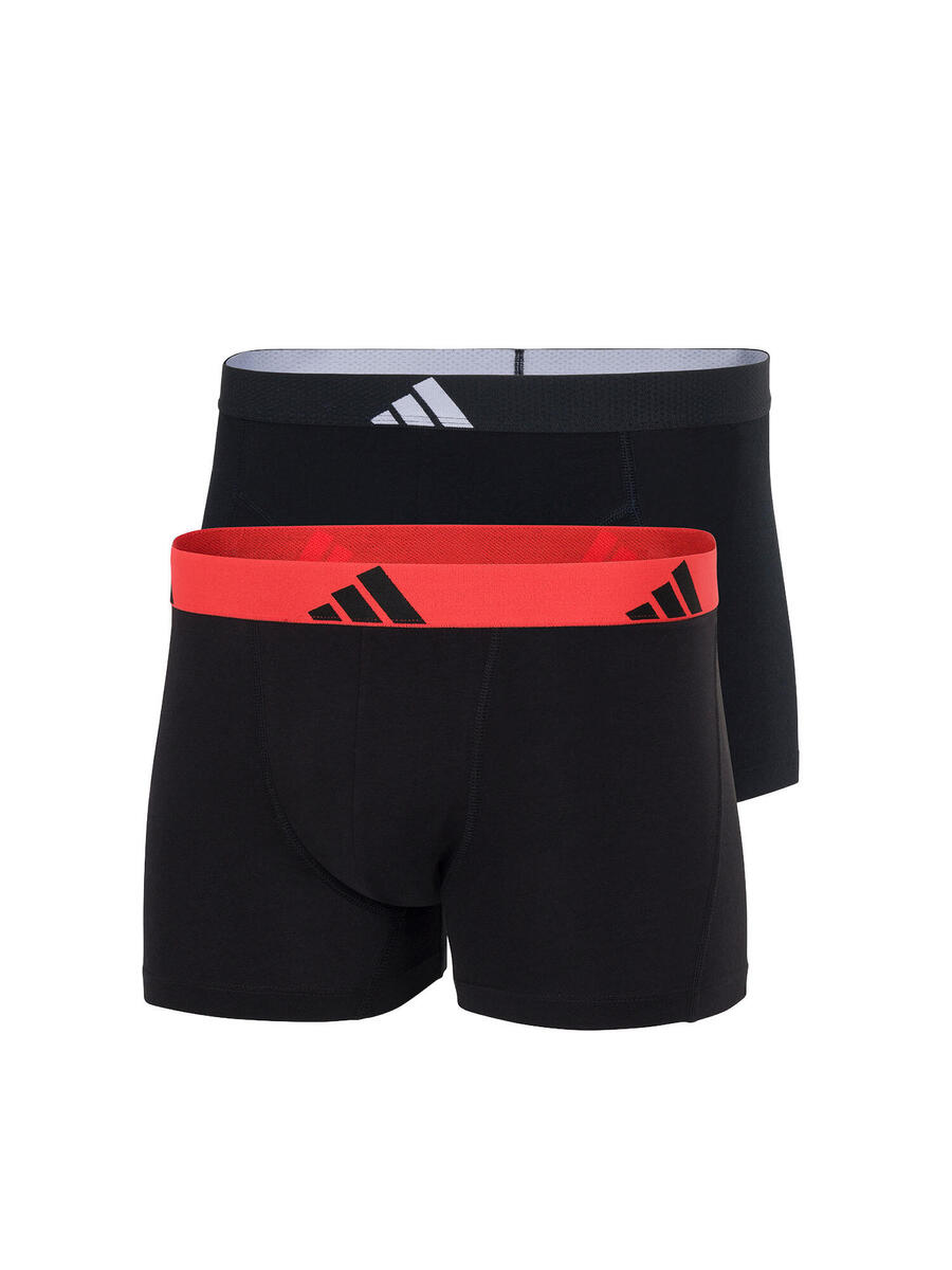 

ADIDAS Мужские облегающие боксёрские шорты Trunk - Active Flex Cotton, чёрные
