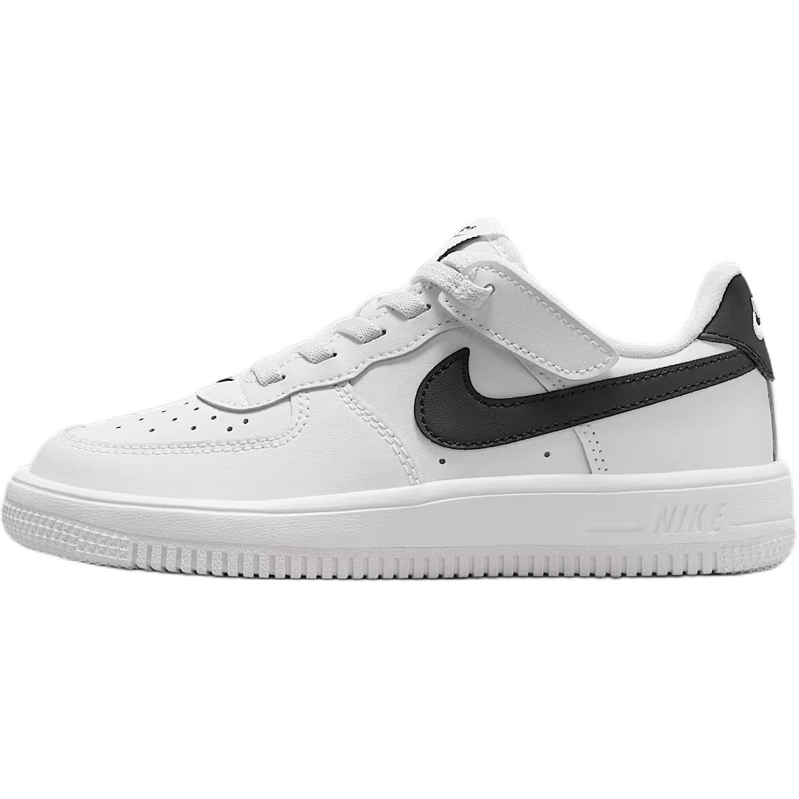 

Nike Детские скейтбордистские кроссовки Air Force 1 с амортизацией, белые и черные, для детей от 3 до 7 лет