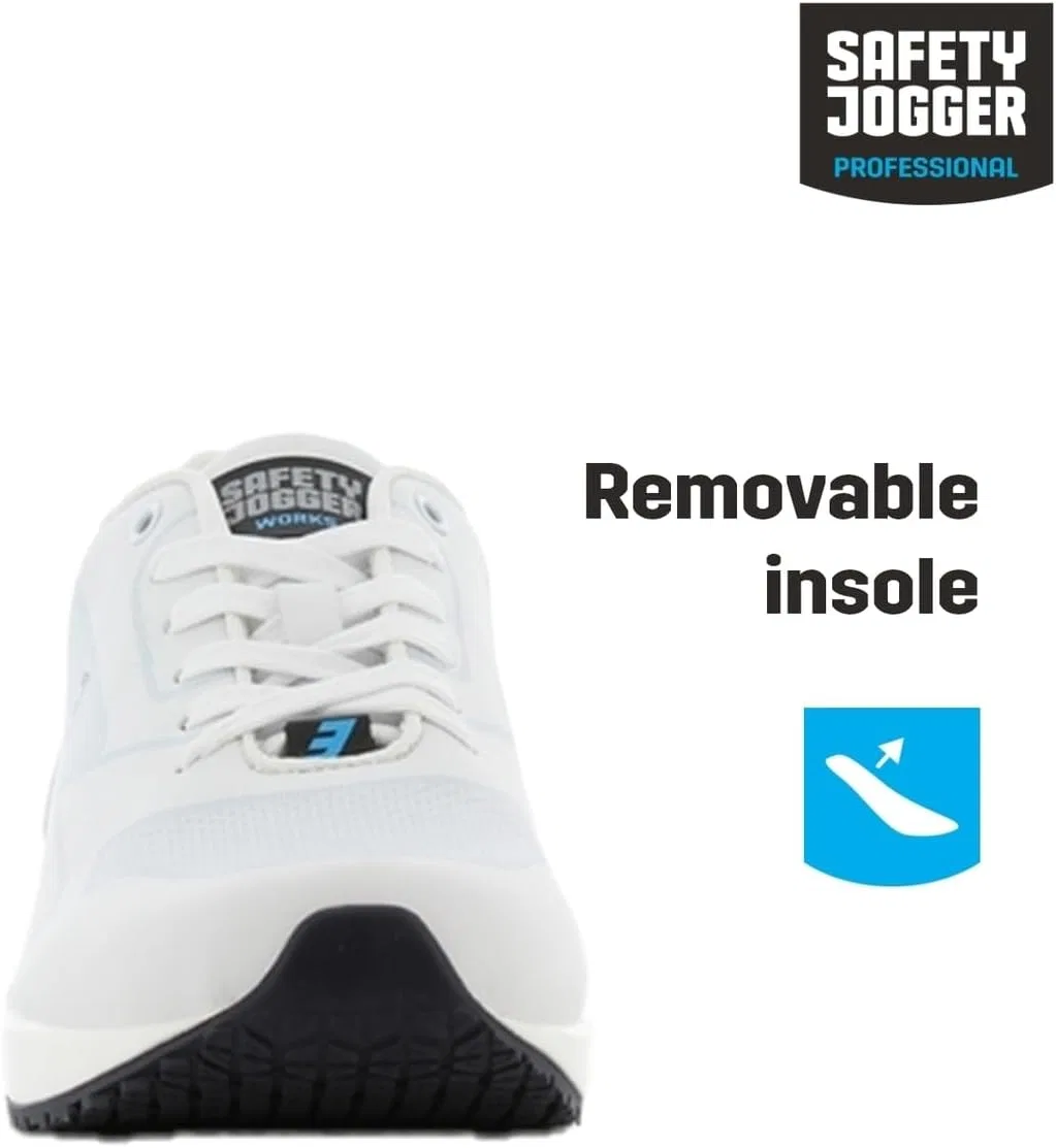 Мужская профессиональная обувь для здоровья Oxypas Justin SAFETY JOGGER, 2-White Dark Blue — фото 2