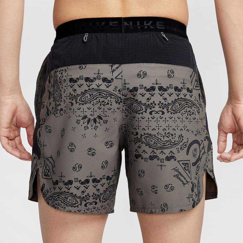Nike Мужские шорты для трейла Dri Fit Cave Stone/Black/Black — фото 4