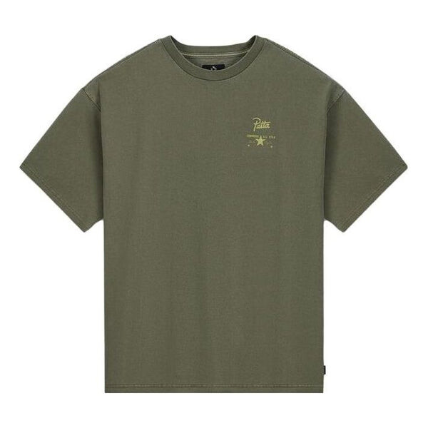 

Футболка x patta four-leaf clover short sleeve t-shirt 'olive green' Converse, зеленый