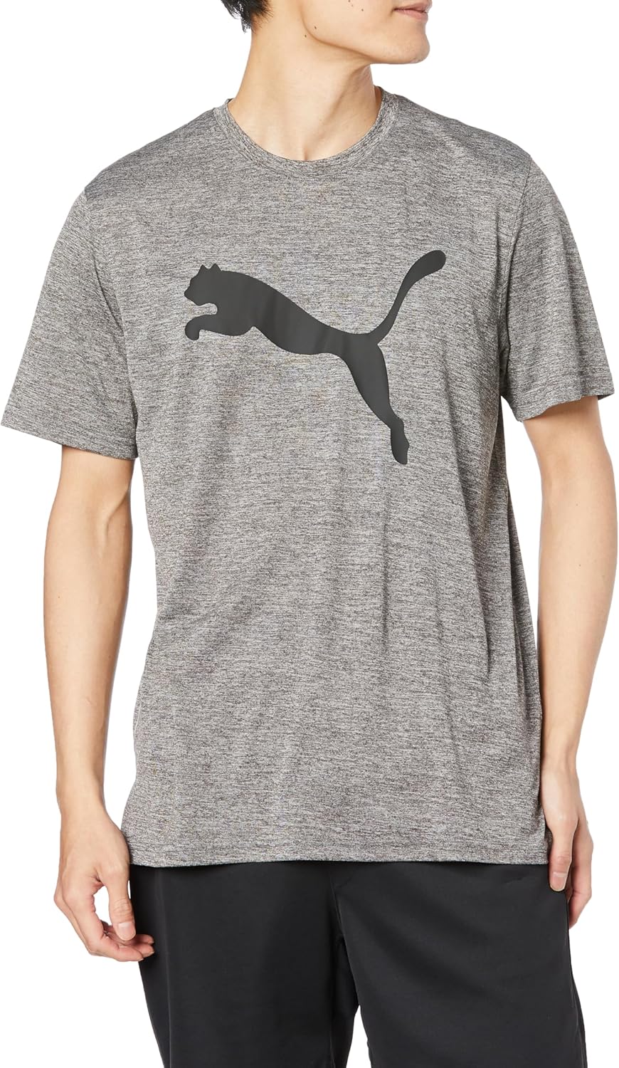 

Мужская быстросохнущая футболка Puma 523004 для тренировок, спортзала и йоги с коротким рукавом. Любимая футболка Heat Cat SS, серый