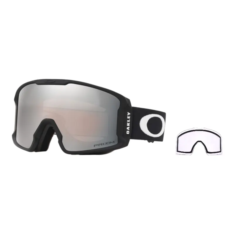 

7093 Line Miner M Китайские горнолыжные очки с застежкой-пряжкой, унисекс Oakley, 7093-02 matte черный frame with черный серый lens