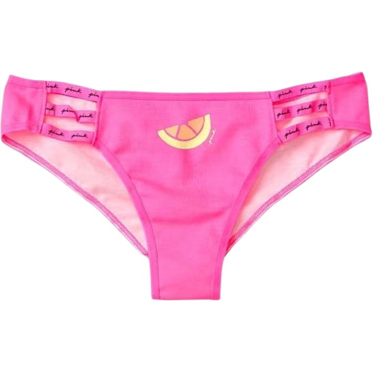 

Трусы Victoria's Secret Женские 1 упаковка Розовый Красный Лимон