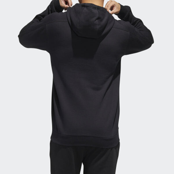 Толстовка adidas M BB HDY Sports Alphabet Printing Black, черный — фото 3