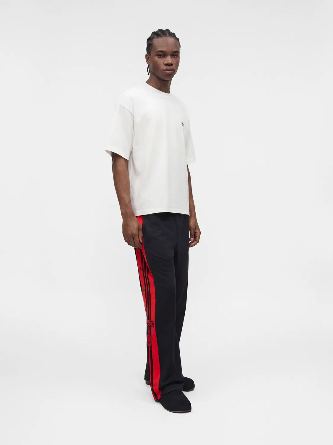 Брюки Adidas Originals свободного кроя Adibreak черного цвета — фото 3