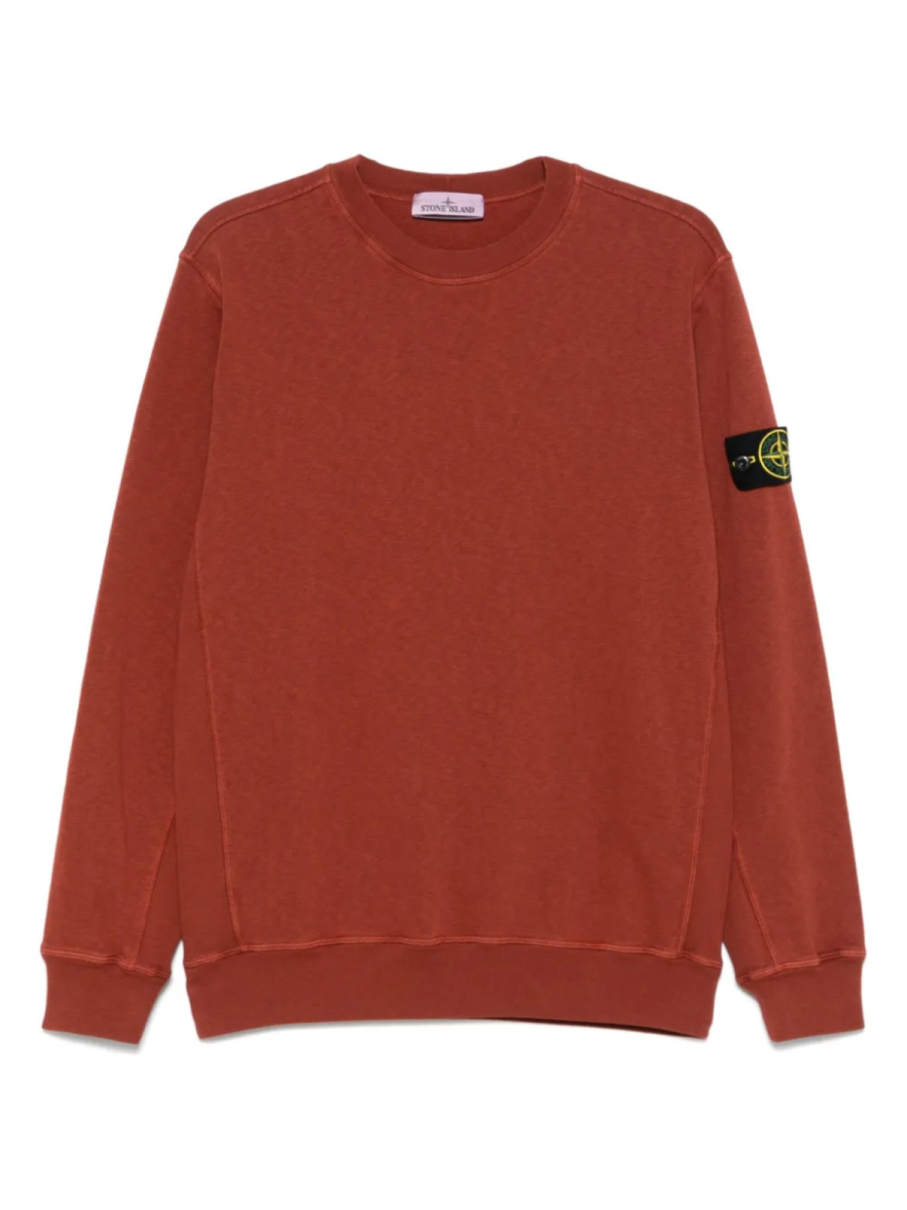 

Stone Island толстовка с логотипом Compass, коричневый