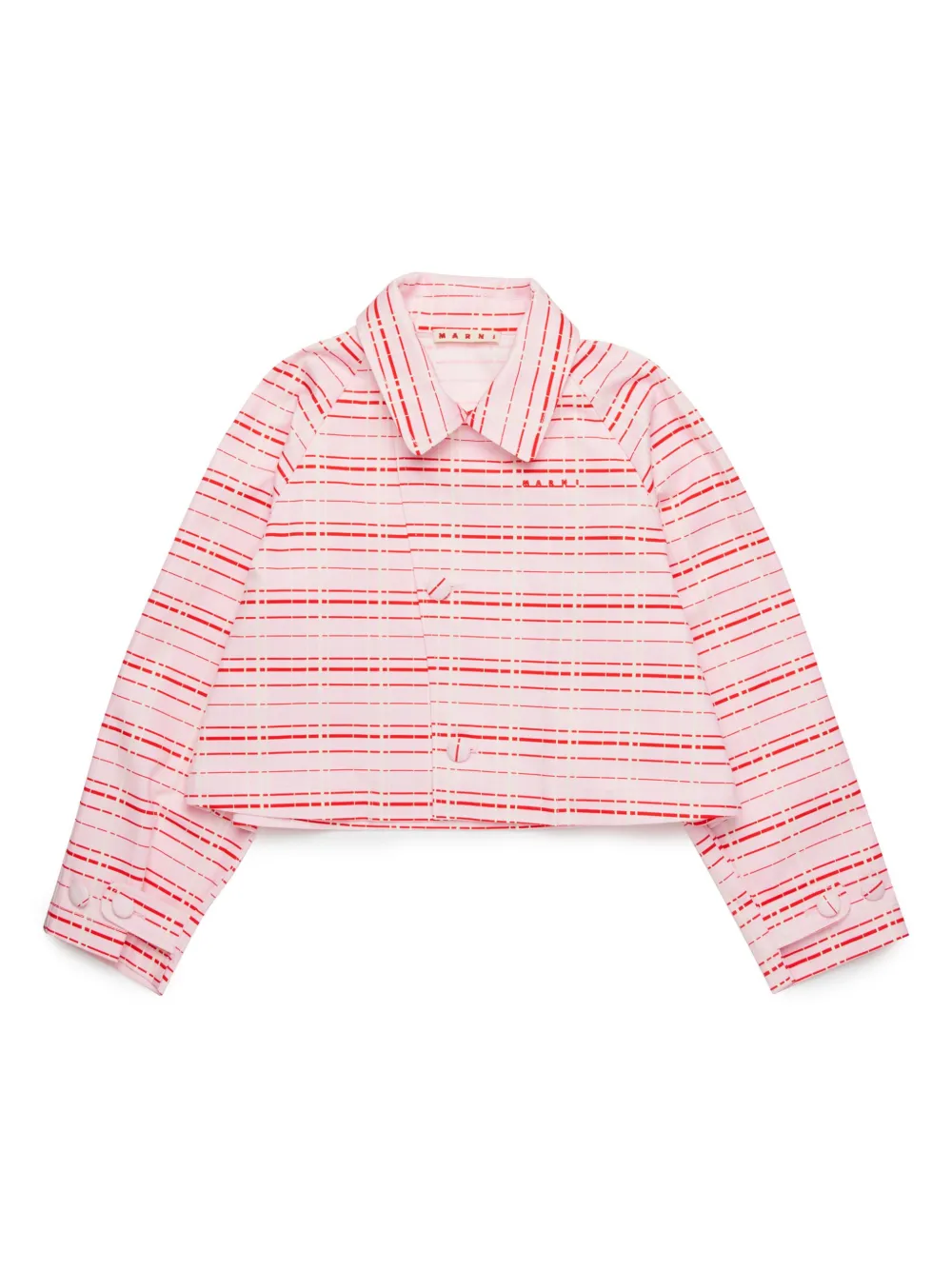 

Куртка с вышитым логотипом Marni Kids, белый