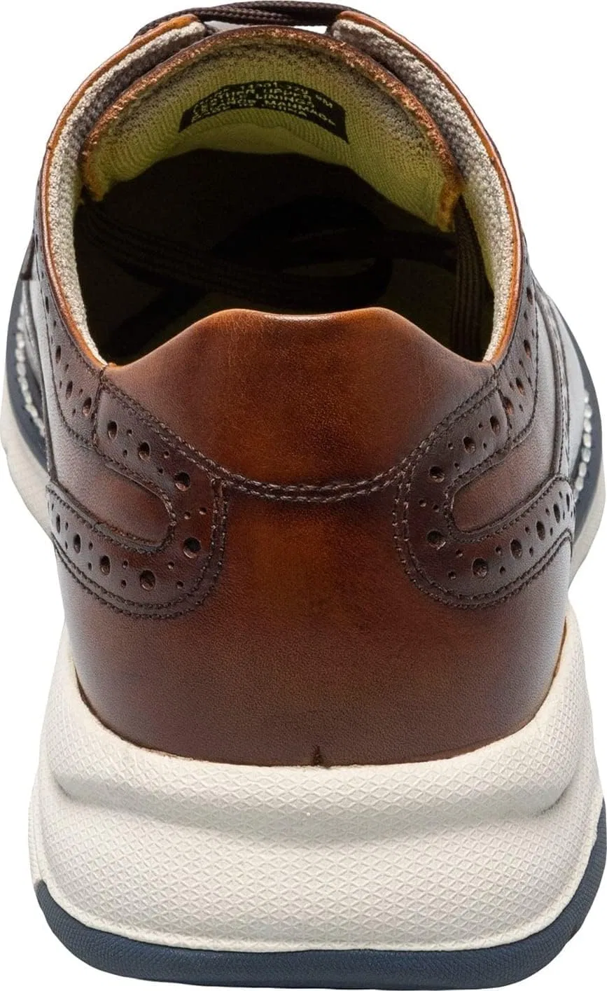 Мужские оксфорды Florsheim Frenzi Wing Tip, Cognac Smooth White Sole — фото 2