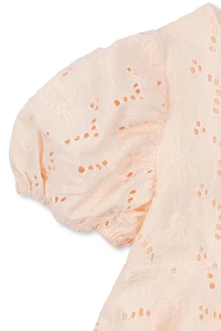 Платье мини хлопок GLAISE DRESS GOTS Konges Sløjd, розовый — фото 4
