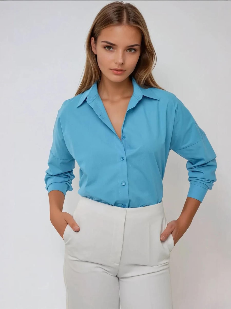 

Блуза Hiccup, лазурный