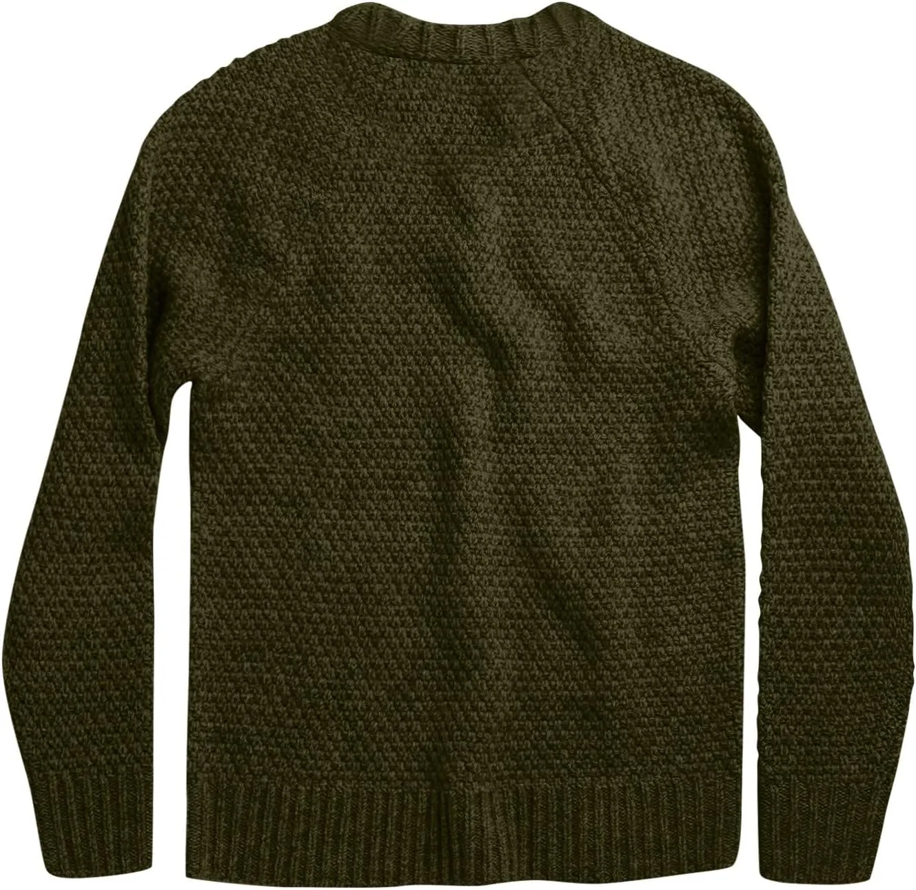 Мужской свитер с круглым вырезом, Solid Color, Casual, Long Sleeve,-3XL — фото 3