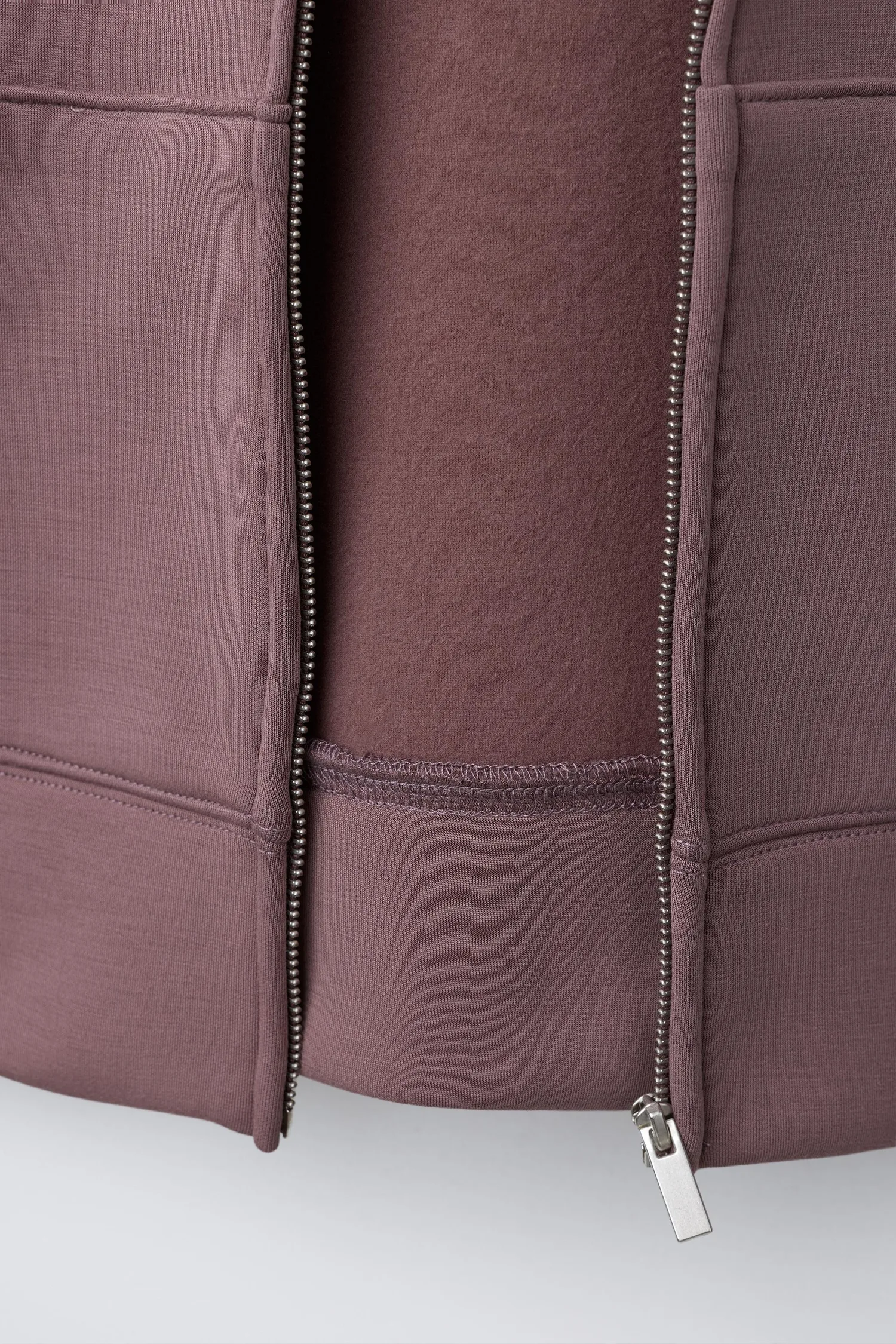 Худи на молнии с элементами балета из модала Zara, розовый — фото 4