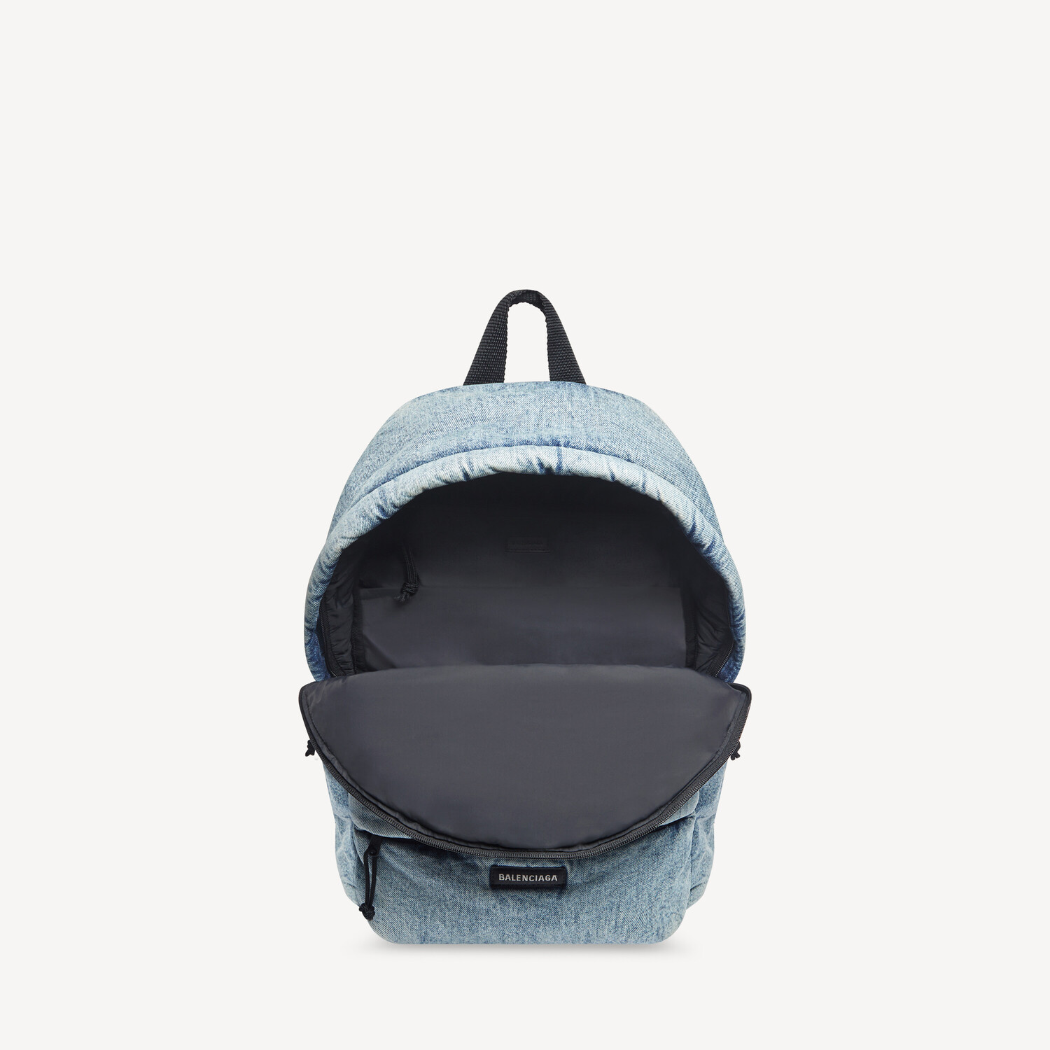 Мужской рюкзак Explorer в выцветшем синем цвете BALENCIAGA, голубой — фото 4