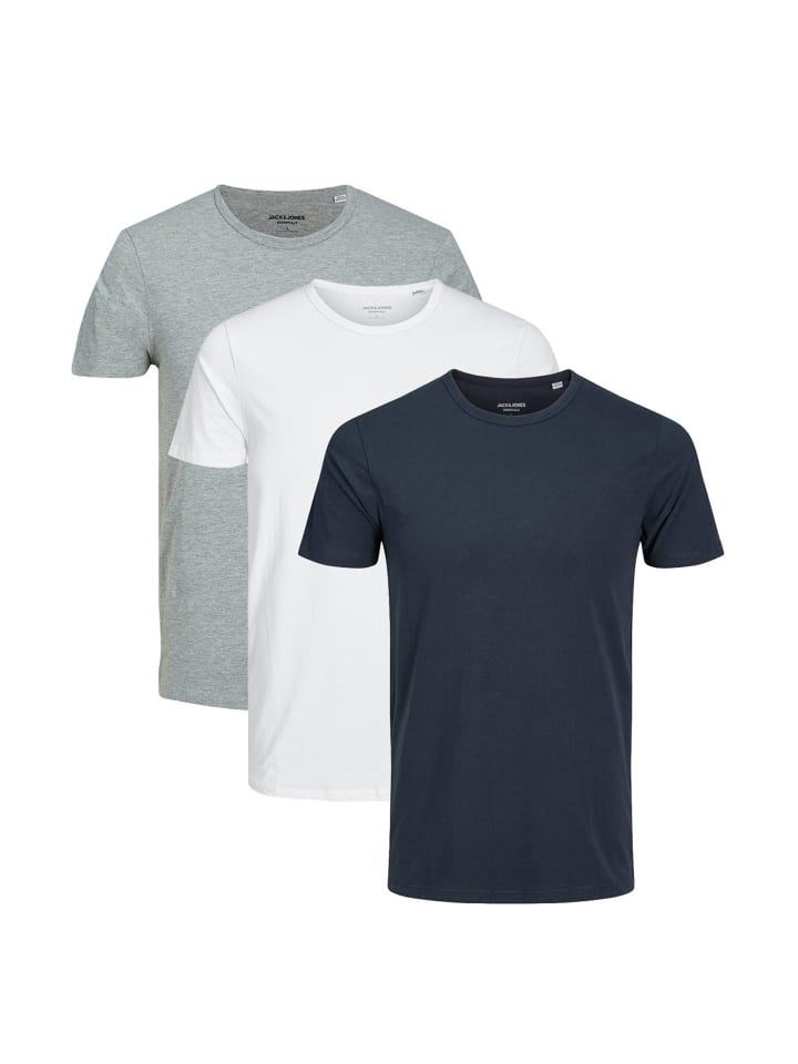 

Футболка Jack & Jones, цвет weiß/grau/blau