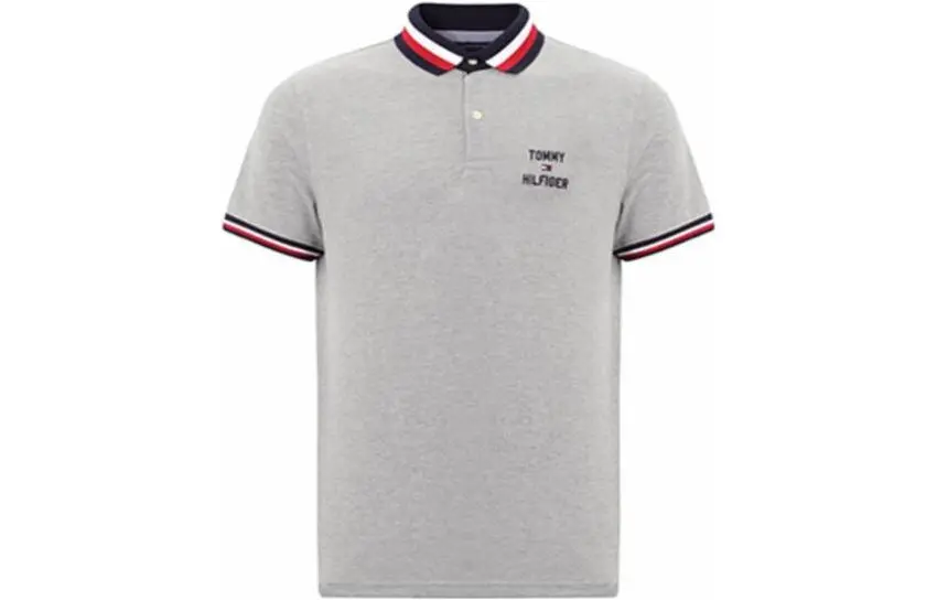 

Рубашка поло мужская серая Tommy Hilfiger, серый
