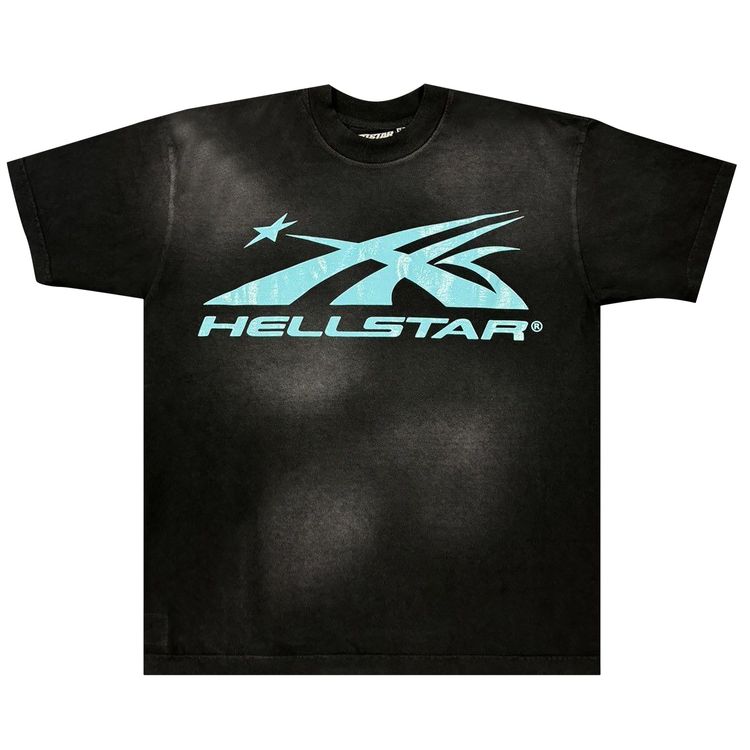 

Футболка Hellstar Sports Core Logo T-Shirt 'Black/Aqua Blue', черный