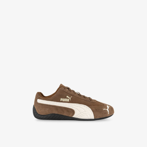 

Кроссовки Speedcat og с логотипом из замши, низкие Puma, цвет haute coffee