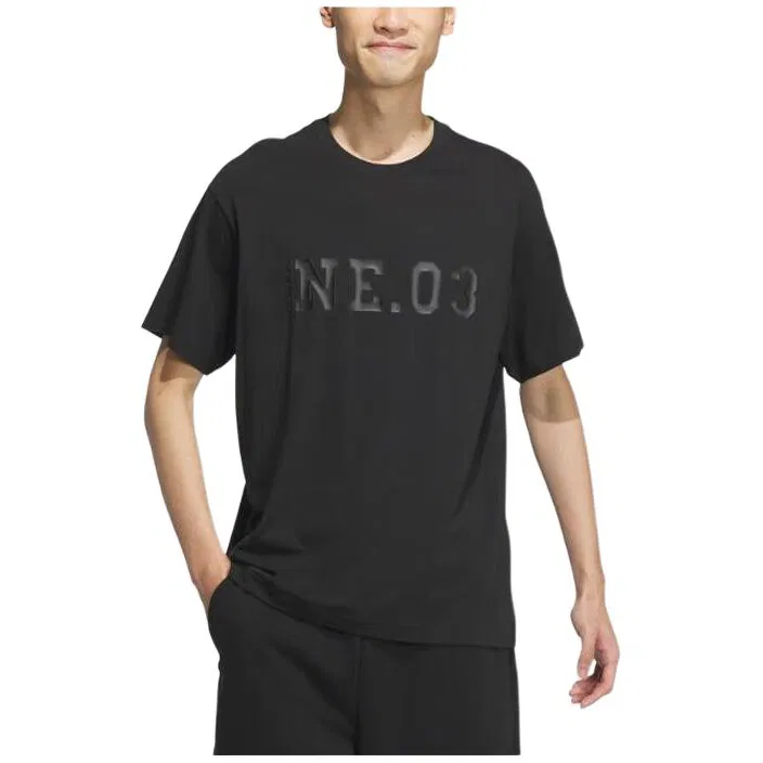 Футболка черная Adidas Neo — фото 4