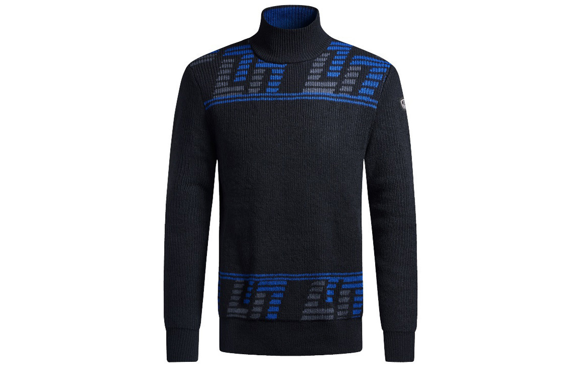 

Слимая вязаная футболка мужская черная EMPORIO ARMANI